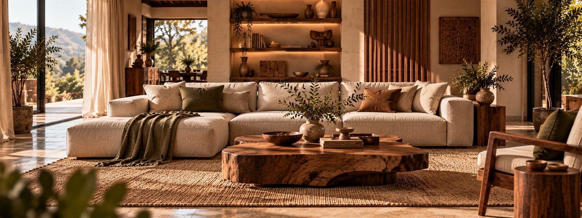 Living Room — handcrafted solid wood furniture