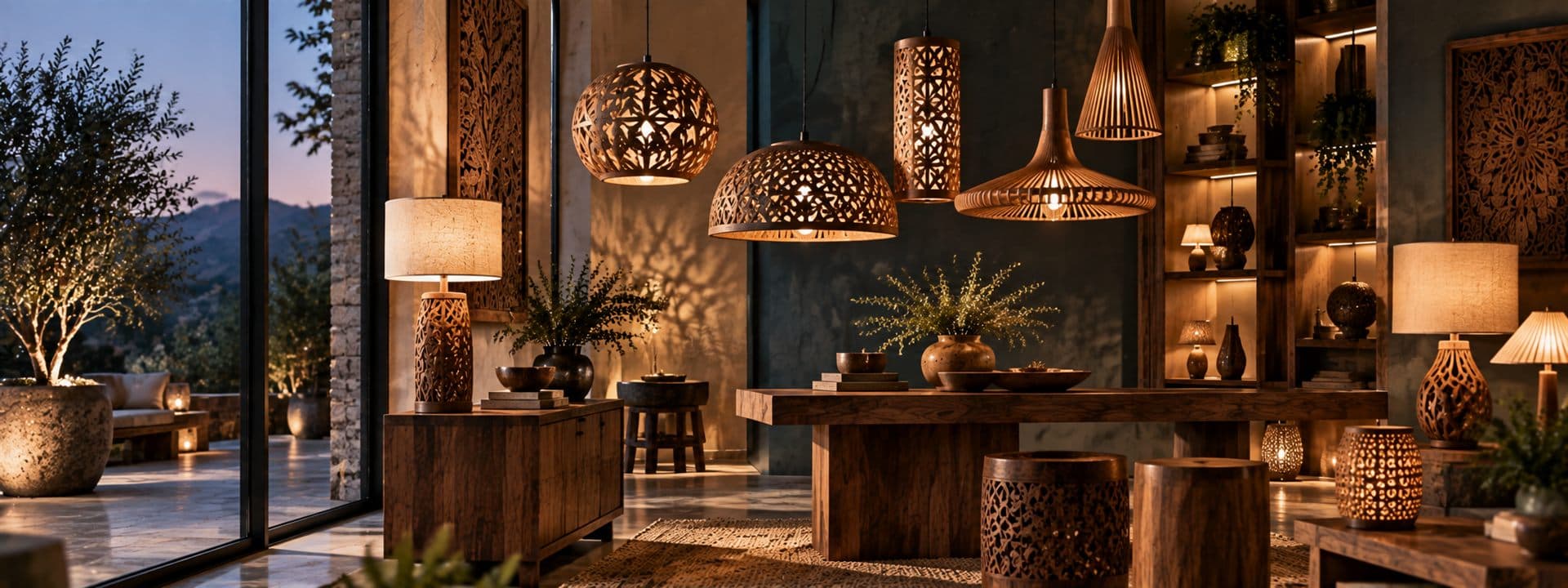Lighting — handcrafted solid wood furniture