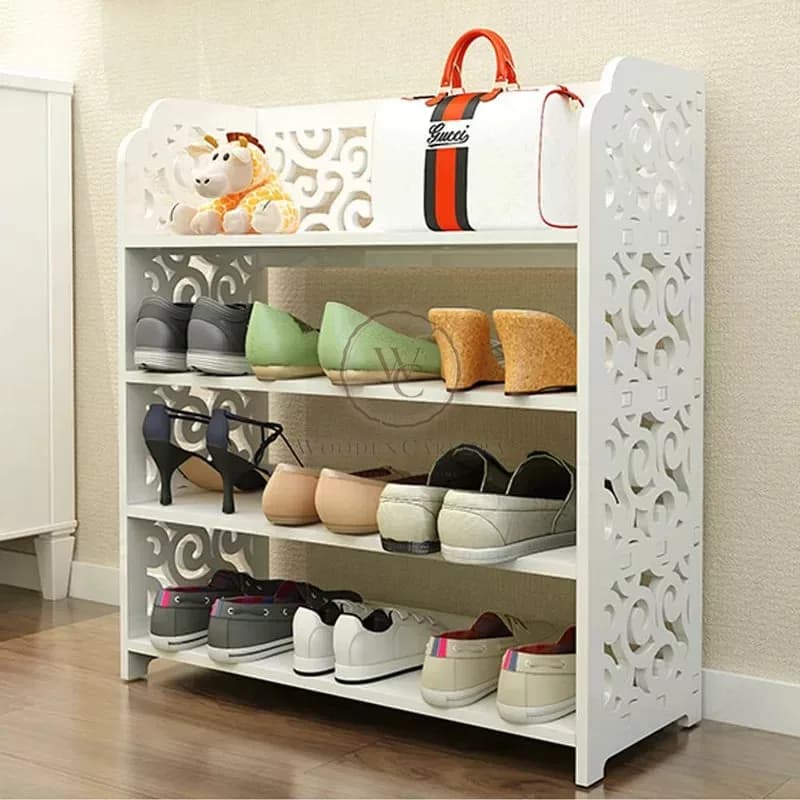 "Double the Space: 12-Pair Shoe Rack for Organized Storage"