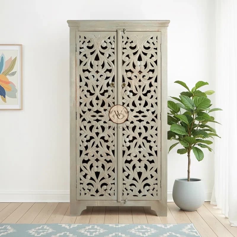 Mango Wood Armoire/Wardrobe