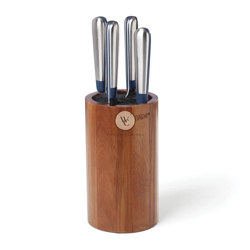 Acacia Wood Knife Block Set