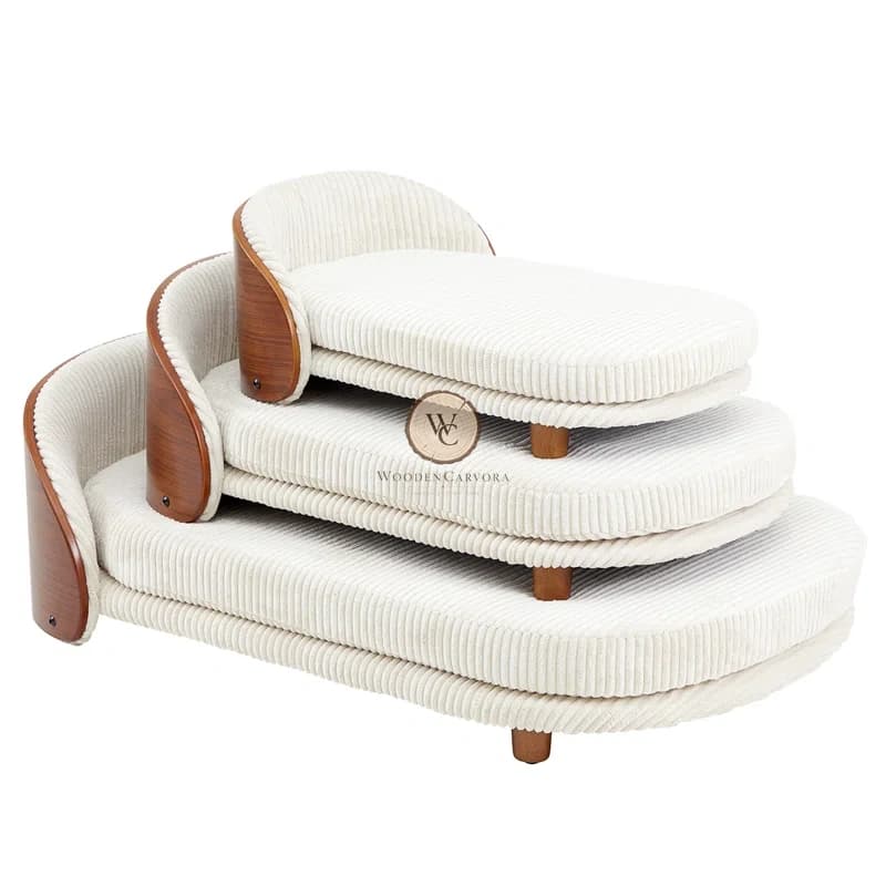 Acacia Wood Dog Bed, another view