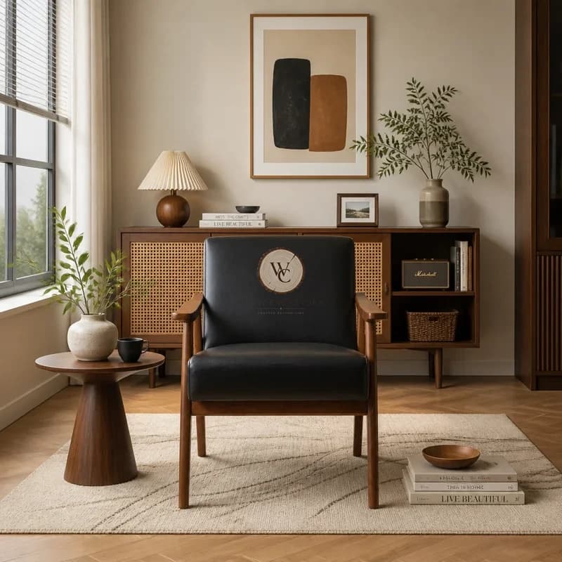 Sheesham Wood Accent Chair