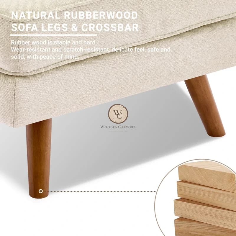 Sheesham Wood L-Shape Sectional, another view