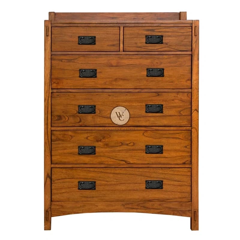 Sheesham Wood 6-Drawer Vertical Chest, another view