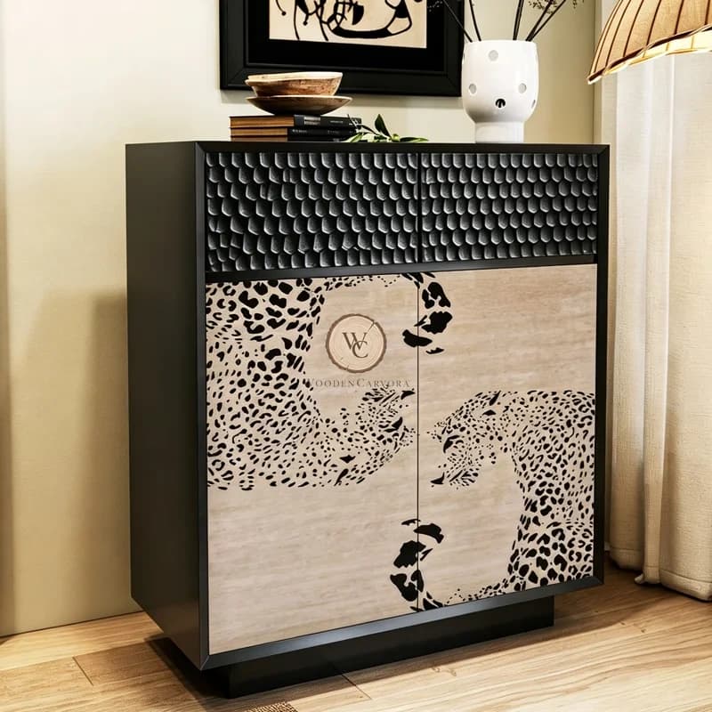 Sheesham Wood Storage Cabinet 6, another view