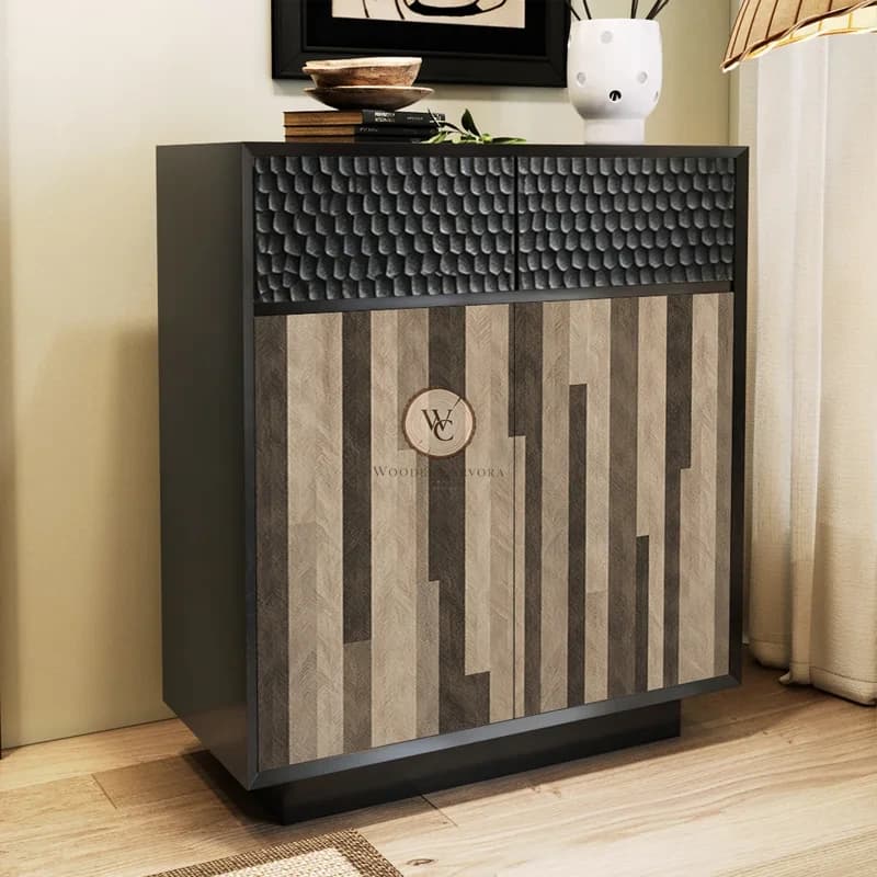 Sheesham Wood Storage Cabinet 7, another view