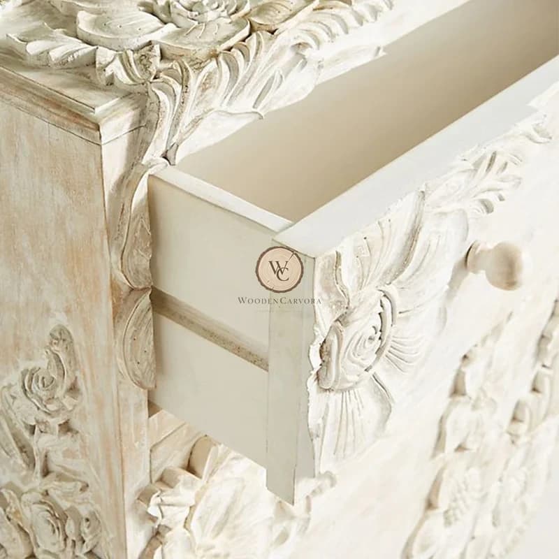 Sheesham Wood 3-Drawer Accent Chest, another view
