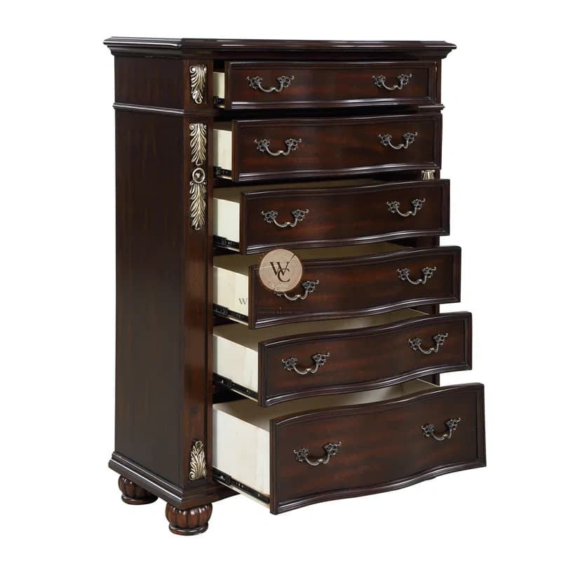 Sheesham Wood 6-Drawer Chest, another view