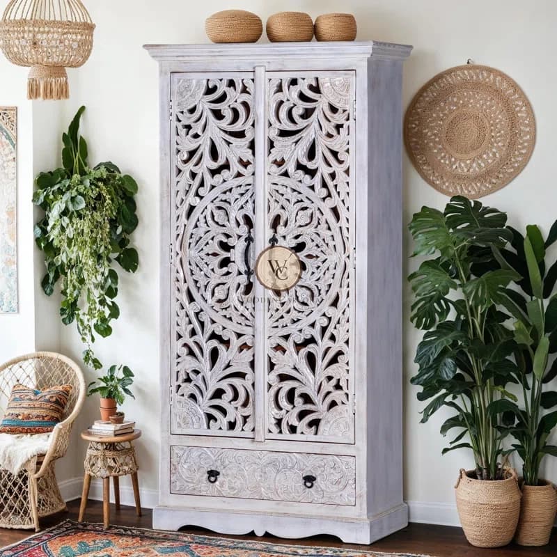 Sheesham Wood Armoire 2