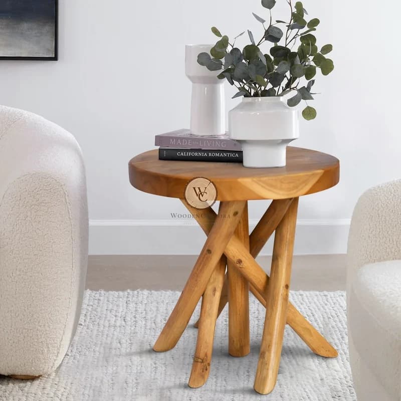 Teak Wood Plant Stand