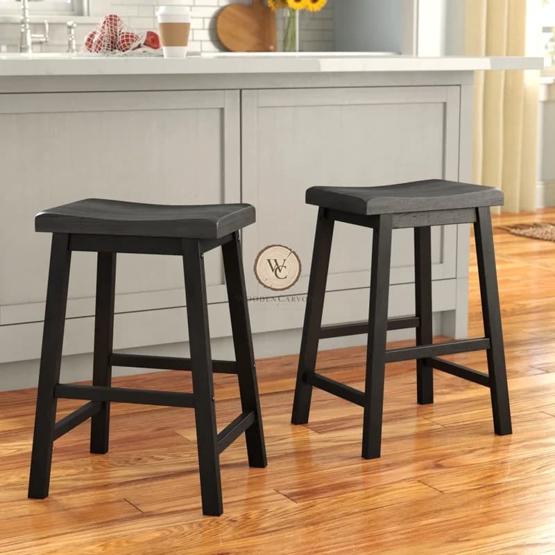 Sheesham Wood Bar Stool 2