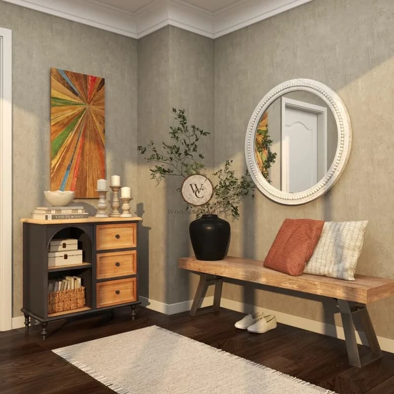 Teak Wood Wall Art / Wall Decor 2