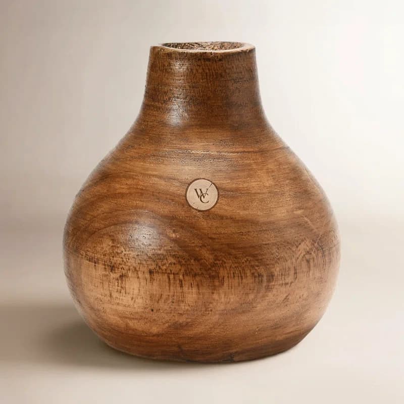 Mango Wood Decorative Vase 3