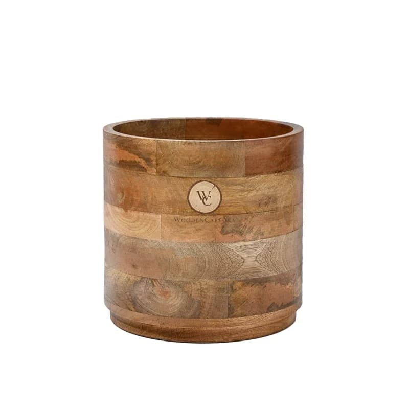Mango Wood Decorative Vase 4