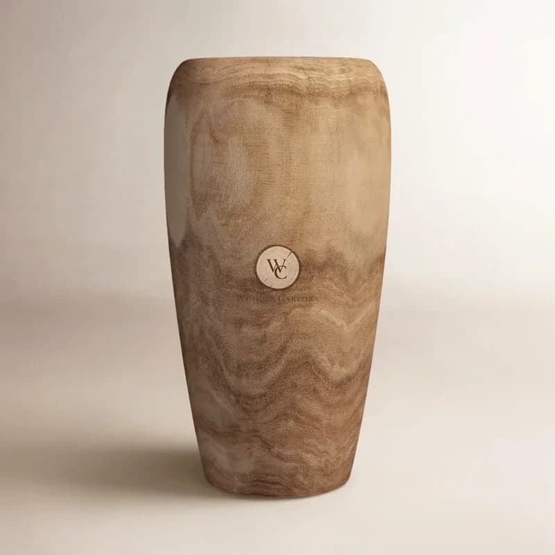 Mango Wood Decorative Vase 8