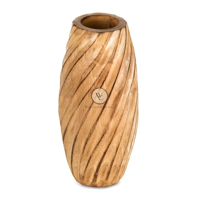 Mango Wood Decorative Vase 9