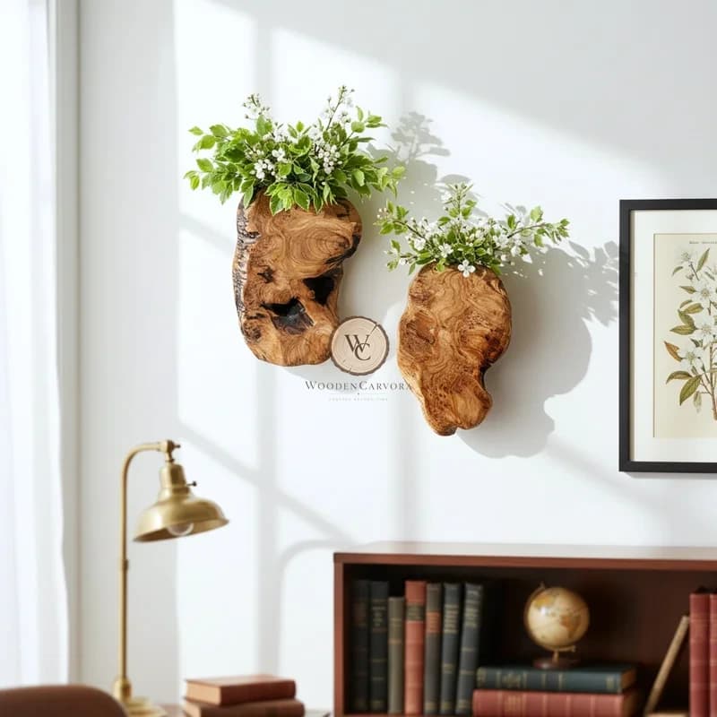 Mango Wood Live Edge Decorative Vase