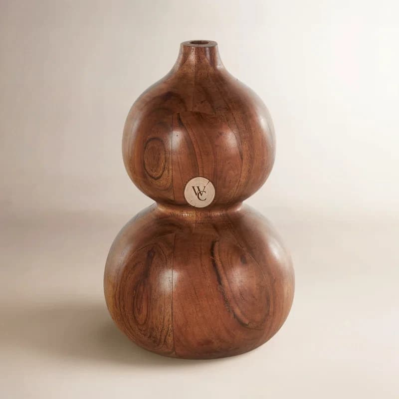 Mango Wood Decorative Vase 11