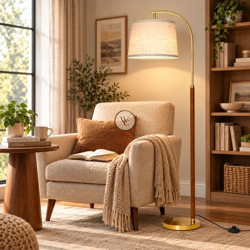 Sheesham Wood Floor Lamp 5