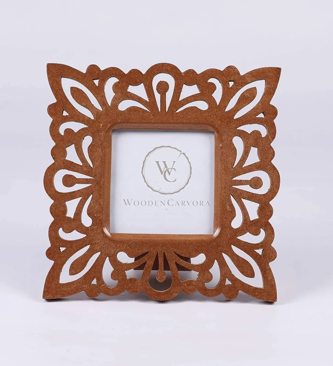 Decorative Hand Crafted Wooden Photo Frame (27 X 27 X 1.5 cm), (Model: TUS-PF-18), Brown Visit the The Urban Store Store, another view