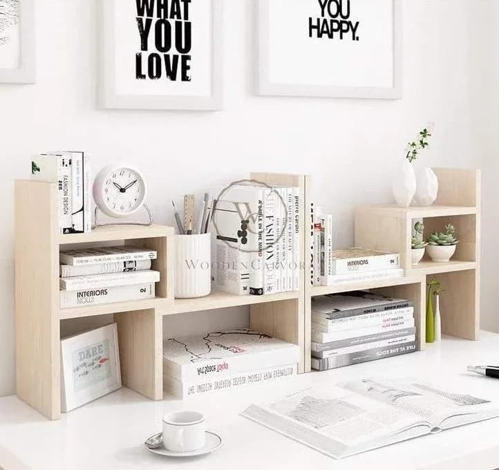Desktop Organizer Office Storage And Small Book Rack