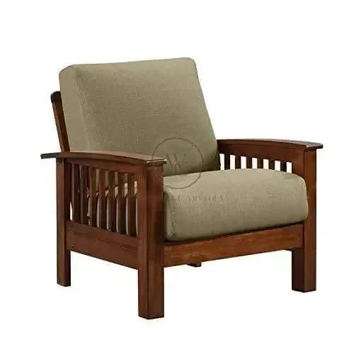 Handicraft Traditional Look Comfortable Arm Chair, another view