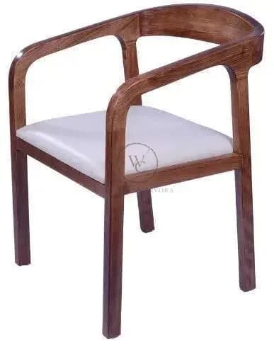Handicrafts arm chair set of 2 pcs for living room & office with unique style made in 100% sheesham wood standard, another view