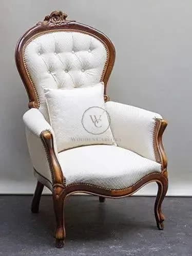 Handicrafts Sheehsam Wood Comfortable Arm Chair, another view