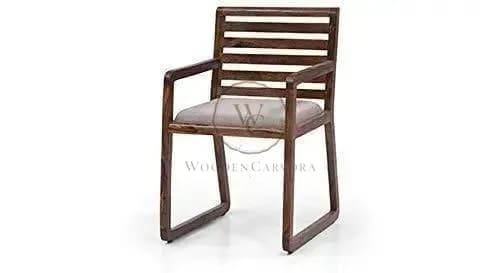 Handmade Modern Look Study to Comfort Arm Chair Set of 2 PCs Made in Pure Sheesham Wood, another view