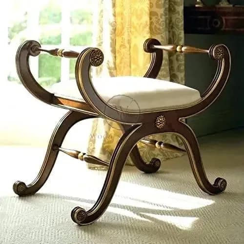 Handmade New Classic & Modern Look Wooden Chair Single Seater in Antique Colored
