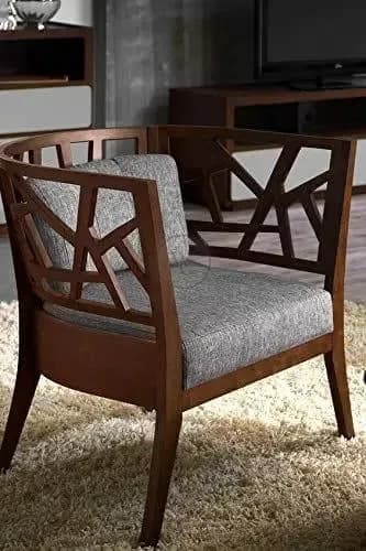 Handmade New Modern Look Design Decor Or Standard Size Cushioned Seating Chair (Standard)