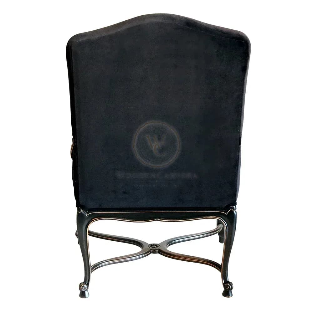 Louis XV Tuscany Lounge Chair with Ornate Carving & Antique Gold Finish, another view