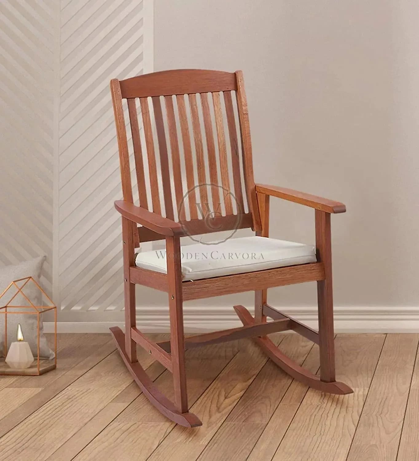 Wooden Rocking Chair, Wooden Rolling Chair, Wooden Easy Aaram Chair