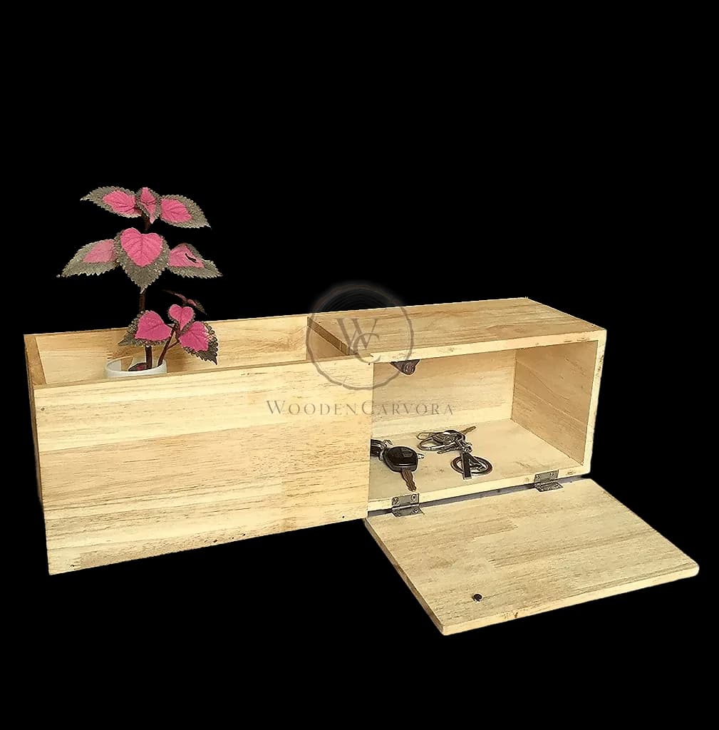 Wooden Wall Floating Modern Shelf/Wall Mounted Planter Shelf Storage, another view