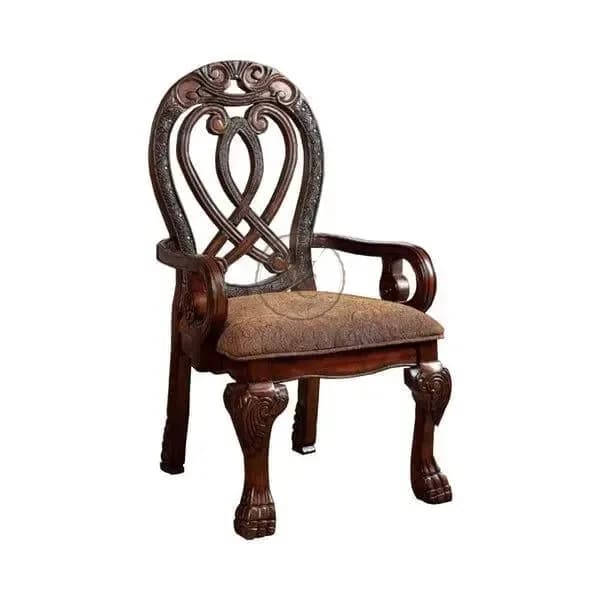 Wyndmere Traditional Arm Chair, Cherry Finish, another view